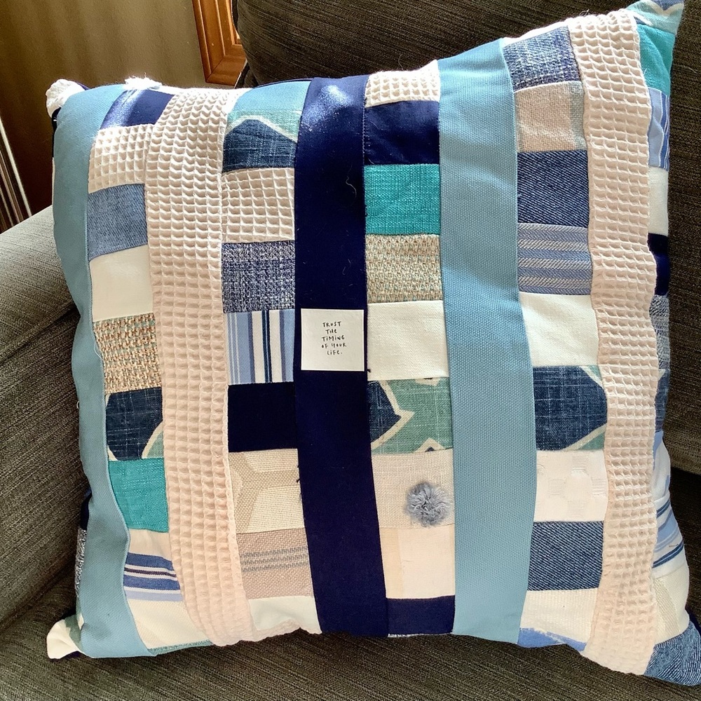 ‘Pillow Talk’ custom decorative pillow